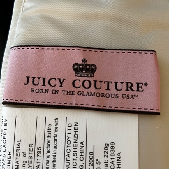 Juicy Couture Velour Diaper Bag. NWOT. Authentic - Picture 14 of 16